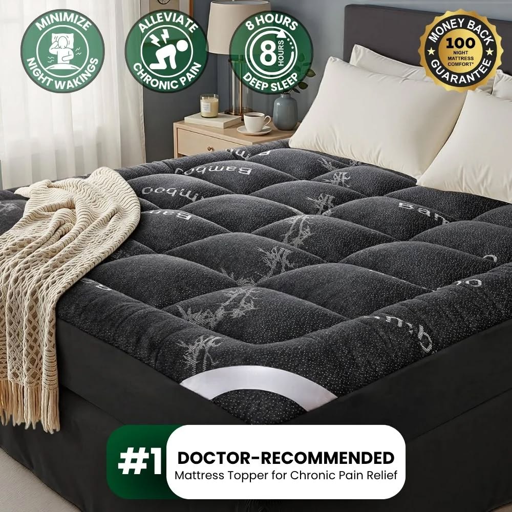 OrthoBed™ Bamboo Mattress Topper